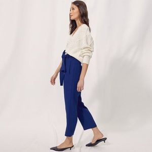 Wilfred Tie Front Pant in Cobalt Blue